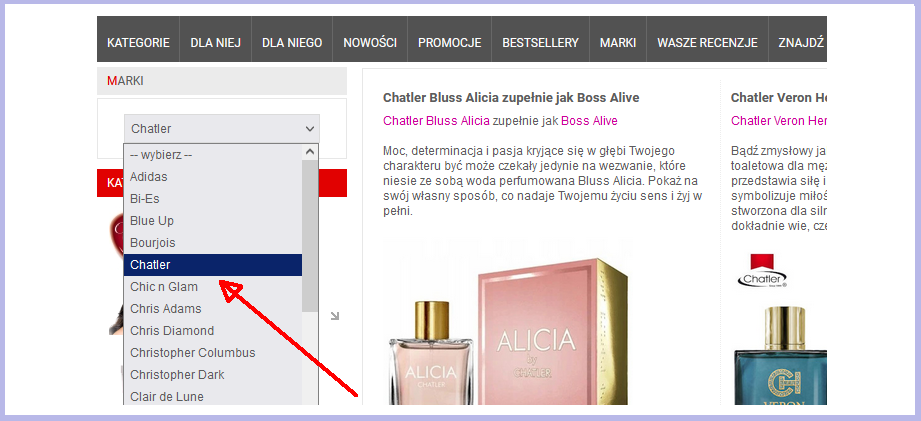Chatler - Lista zamienników drogich perfum
